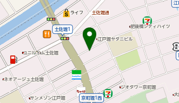 [EV](株)日本駐車場サービス ラッキーパーキング江戸堀1丁目(2)の地図画像