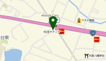 [EV](株)日産サティオ宮崎 本店の地図画像