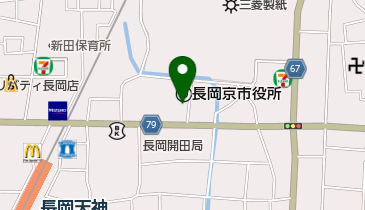 [EV]長岡京市役所 正面駐車場 (東棟玄関前)の地図画像