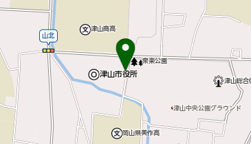 [EV]津山市役所 本庁舎 東駐車場の地図画像