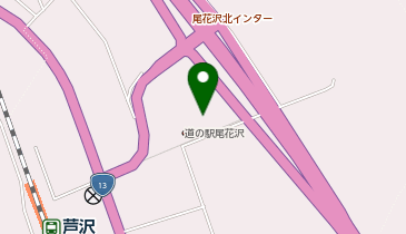 [EV]尾花沢市 道の駅 尾花沢 (花笠の里 ねまる)の地図画像