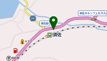 [EV]萩市 JR須佐駅前の地図画像