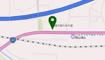 [EV]津山市 道の駅 久米の里の地図画像