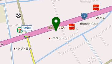 [EV]岡山トヨペット(株) 本店の地図画像