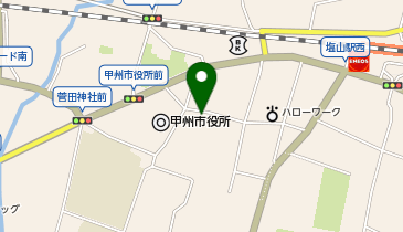 [EV]甲州市役所 東側駐車場の地図画像