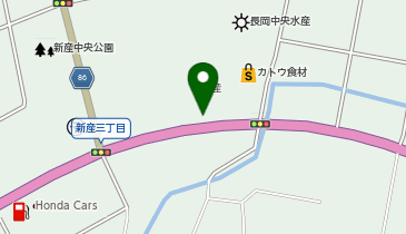 [EV]新潟日産自動車(株) 長岡新産店の地図画像