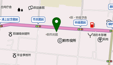 [EV]萩市役所 庁舎の地図画像