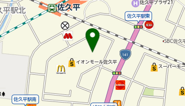 [EV]イオンリテール(株) イオンモール佐久平 (北側平面P)の地図画像