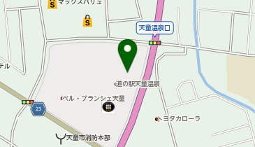 [EV]天童市 道の駅 天童温泉・森林情報館 もり-な天童の地図画像