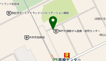 [EV]パーク24(株) タイムズ神戸国際フロンティアメディカルセンターの地図画像