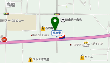 [EV](株)阪神サンヨーホールディングス Volkswagenセンター岡山の地図画像