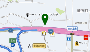 [EV](株)東邦アウトフロイデ Volkswagen奈良学園前の地図画像