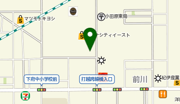 [EV](株)ダイナシティ 小田原ダイナシティ イースト (立体P 2階)の地図画像