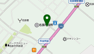 [EV]名張市役所 駐車場 (入口右側)の地図画像