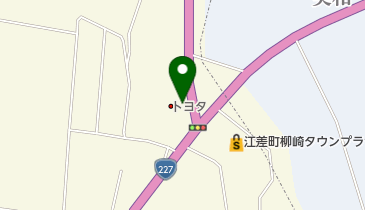 [EV]函館トヨタ自動車(株) 江差店の地図画像