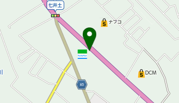 [EV]ファミリーマート長生七井土店の地図画像
