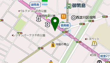 [EV](株)ヤナセ 大阪支店 メルセデス・ベンツ大阪西淀川の地図画像