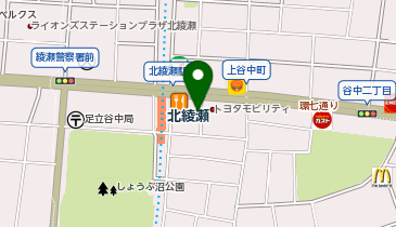 [EV]トヨタモビリティ東京(株) 足立北綾瀬店 (東京トヨタ)の地図画像