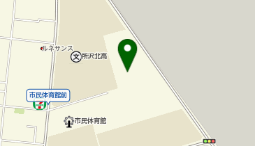 [EV]所沢市民体育館 駐車場の地図画像