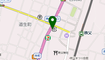[EV](株)武蔵野銀行 秩父支店の地図画像