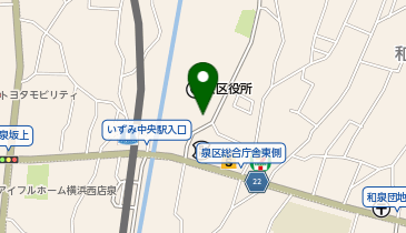 [EV]横浜市 泉区総合庁舎 (泉区役所駐車場)の地図画像