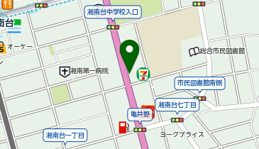 [EV]セブンイレブン藤沢湘南台7丁目店の地図画像
