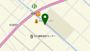 [EV]ウジエスーパー古川バイパス店の地図画像