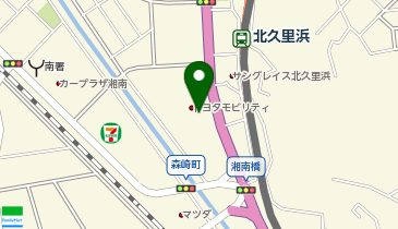 [EV]トヨタモビリティ神奈川 横須賀久里浜店 (神奈川トヨタ)の地図画像