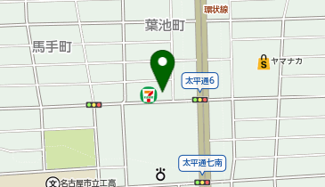 [EV]セブンイレブン名古屋葉池町店の地図画像