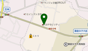 [EV]トヨタモビリティ神奈川 大船笠間店 (神奈川トヨタ)の地図画像