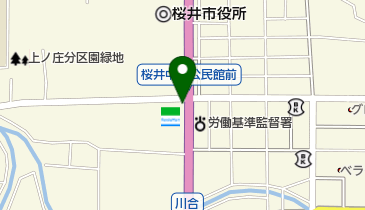 [EV]ファミリーマート桜井市役所南店の地図画像