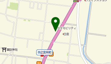 [EV]トヨタモビリティ神奈川 平塚四之宮店 (神奈川トヨタ)の地図画像