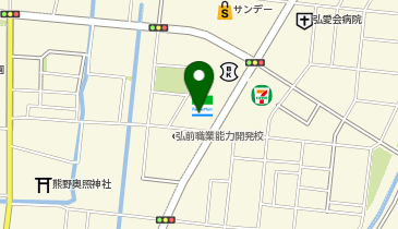 [EV]ファミリーマート弘前田町店の地図画像