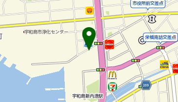 [EV]宇和島市 道の駅 みなとオアシスうわじま きさいや広場の地図画像