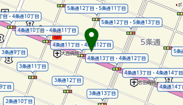 [EV]トヨタカローラ道北(株) 四条店の地図画像