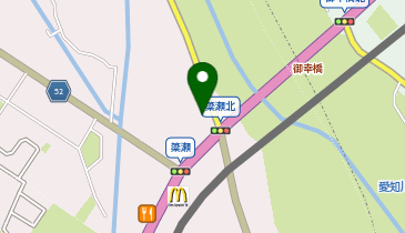 [EV]ローソン五個荘簗瀬店の地図画像