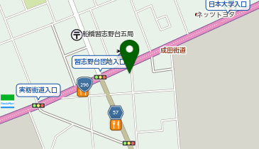 [EV]千葉トヨタ自動車(株) 習志野店の地図画像