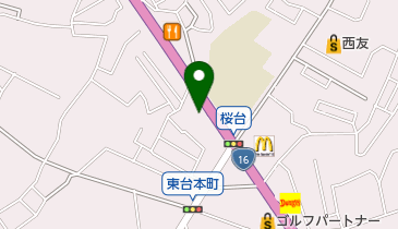 [EV]千葉トヨタ自動車(株) 柏桜台店の地図画像