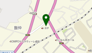 [EV]千葉トヨタ自動車(株) 成田店の地図画像