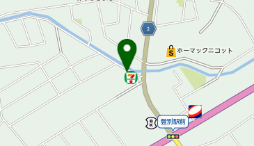 [EV](有)エモーション・(株)セブン-イレブン・ジャパン セブンイレブン登別東町店の地図画像