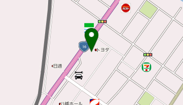 [EV]千葉トヨタ自動車(株) 市原八幡店の地図画像