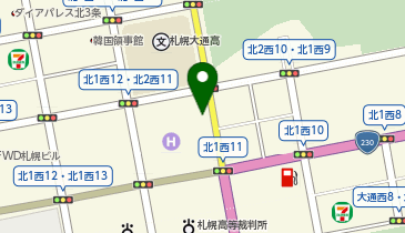 [EV]デスティネーション・リゾーツ&ホテルズ・マネジメント(株) グランドメルキュール札幌大通公園の地図画像
