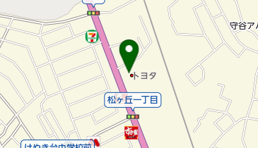 [EV]茨城トヨタ自動車(株) 守谷店の地図画像