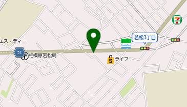 [EV](株)ライフコーポレーション ライフ相模原若松店の地図画像