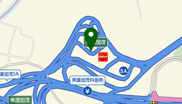 [EV]中日本高速道路(株) NEXCO中日本 東海環状自動車道 美濃加茂SA (内回り)の地図画像