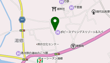 [EV](株)湯郷グランドホテル ポピースプリングス リゾート&スパの地図画像