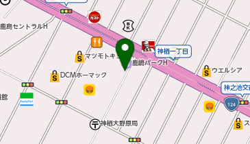 [EV]セントラルホテルグループ 鹿嶋パークホテルの地図画像