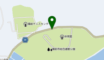 [EV]備前市総合運動公園の地図画像