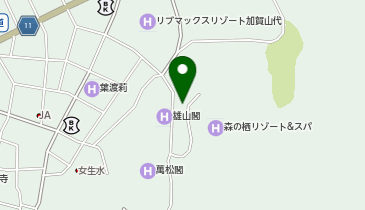 [EV]ブリーズベイホテル(株) 山代温泉 雄山閣の地図画像