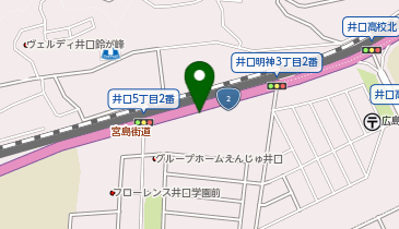 [EV](株)ヤナセ 井口支店 メルセデス・ベンツ広島井口の地図画像